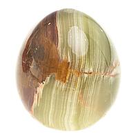 Каменное яйцо из натурального оникса 4х5 см (1,5х2) / яйцо из камня / сувенир из камня / яйцо декоративное