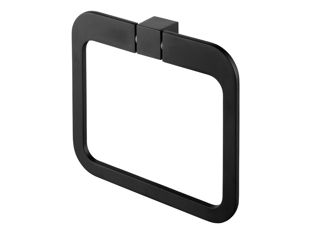 Полотенцедержатель BISK FUTURA BLACK кольцо 20х17,5см 02969 Польша