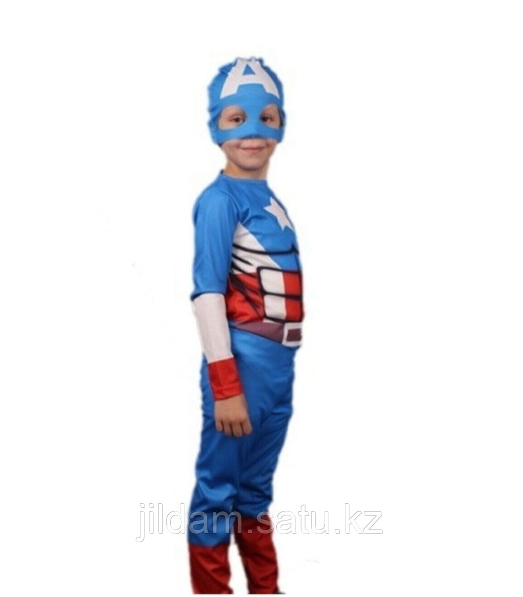 Карнавальный Костюм "Капитан Америка" размеры до 13 лет - фото 2 - id-p105485104