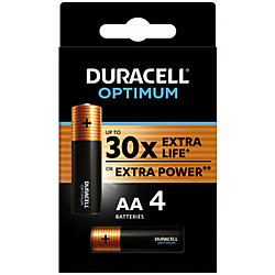Батарейка щелочная Duracell Optimum AA/LR6, 4шт