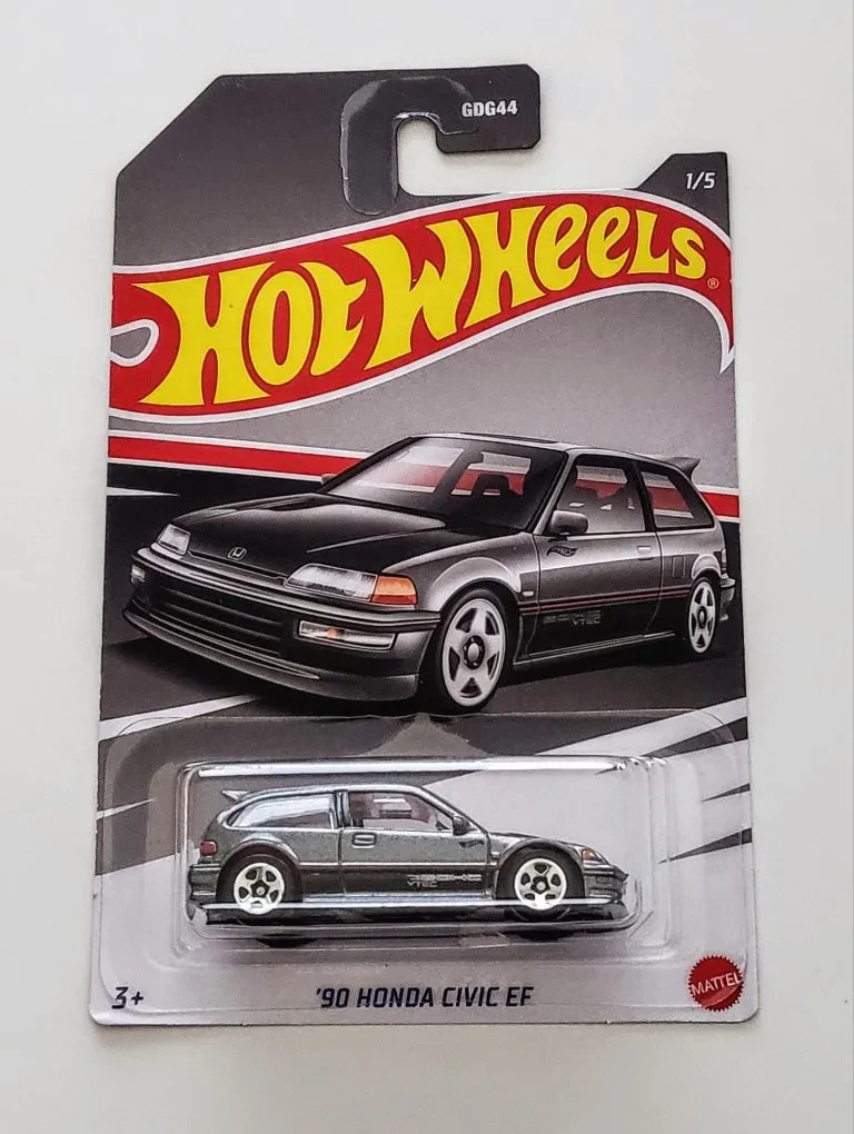 Hot Wheels Модель Honda Civic EF, '90 серый