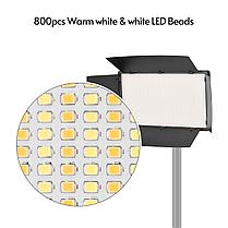 Светодиодная панель LED 800 + 2 аккумулятора+ зарядное уст.+ стойка, фото 2