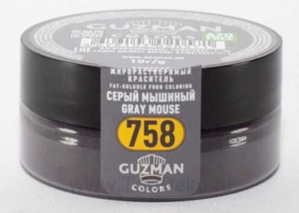 Краситель жирорастворимый Guzman 5 гр, серый мышиный (758) - фото 1 - id-p105487305