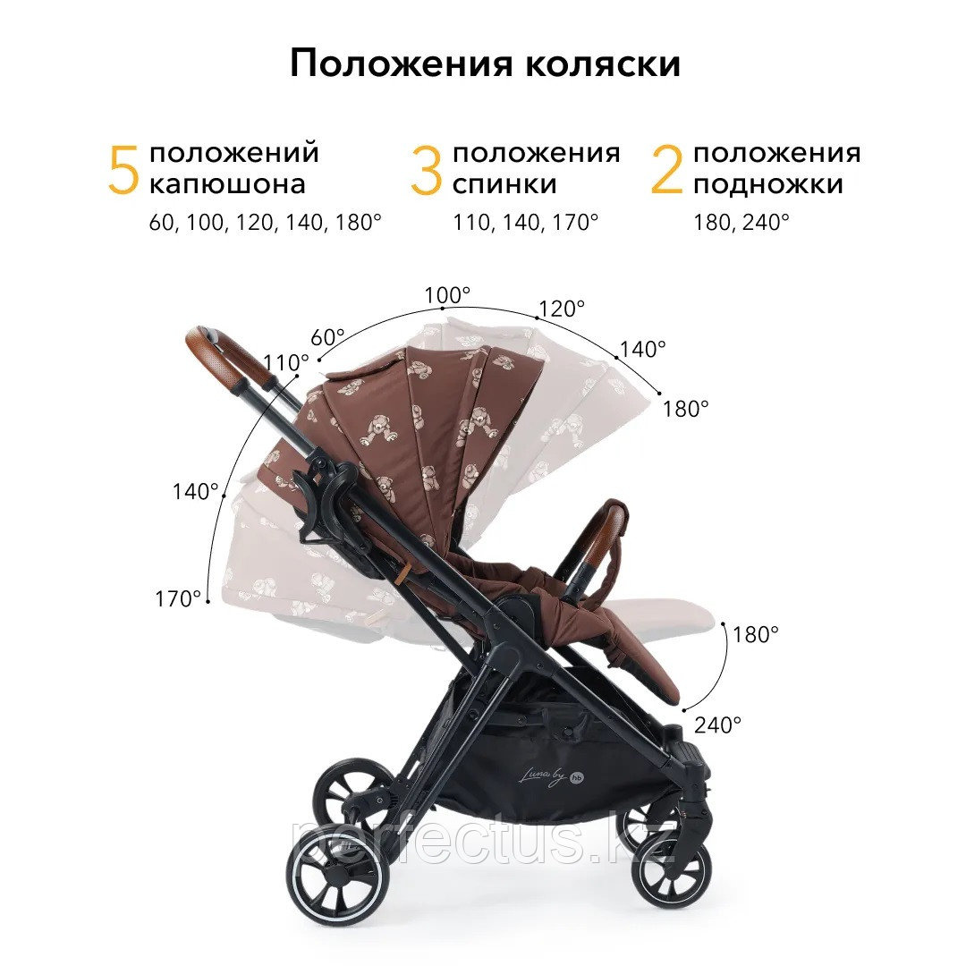 Детская коляска TOMIX HappyBaby LUNA прогулочная для детей новорожденных трансформер универсальная всесезонная - фото 3 - id-p105488530