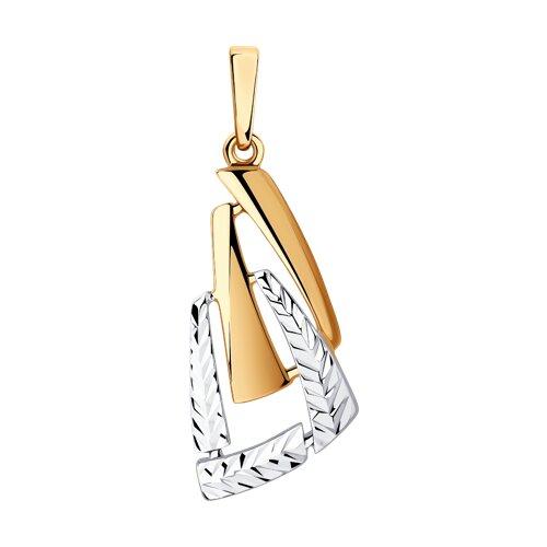 Подвеска из золочёного серебра DIAMANT ( SOKOLOV ) 93-130-00789-1 позолота