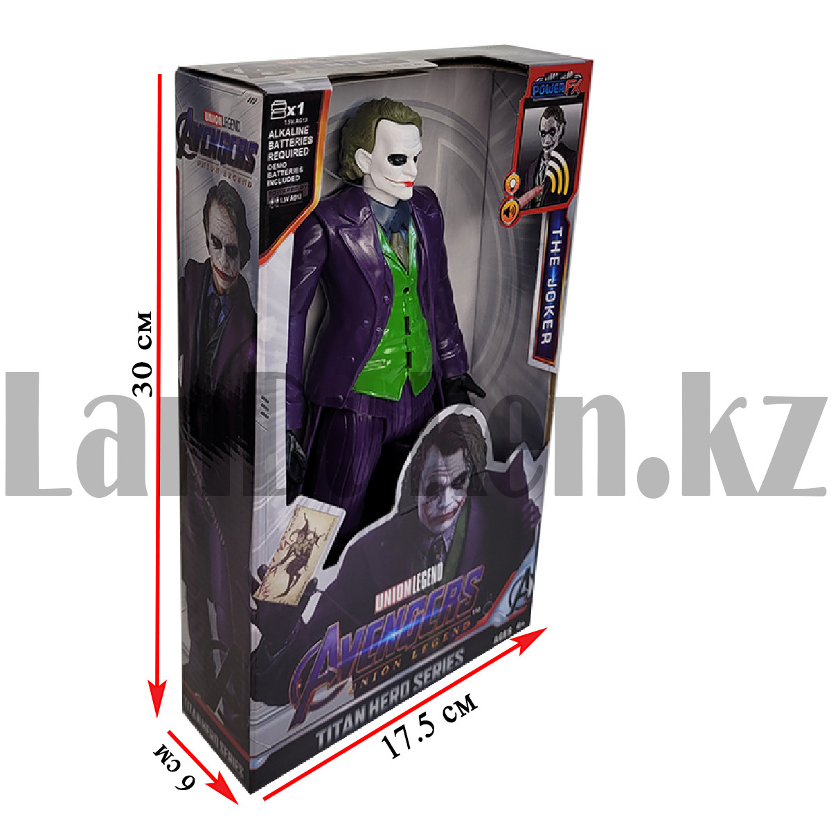 Детская фигурка Джокер Joker с звуко и светоэффектами 29 см - фото 2 - id-p105436699