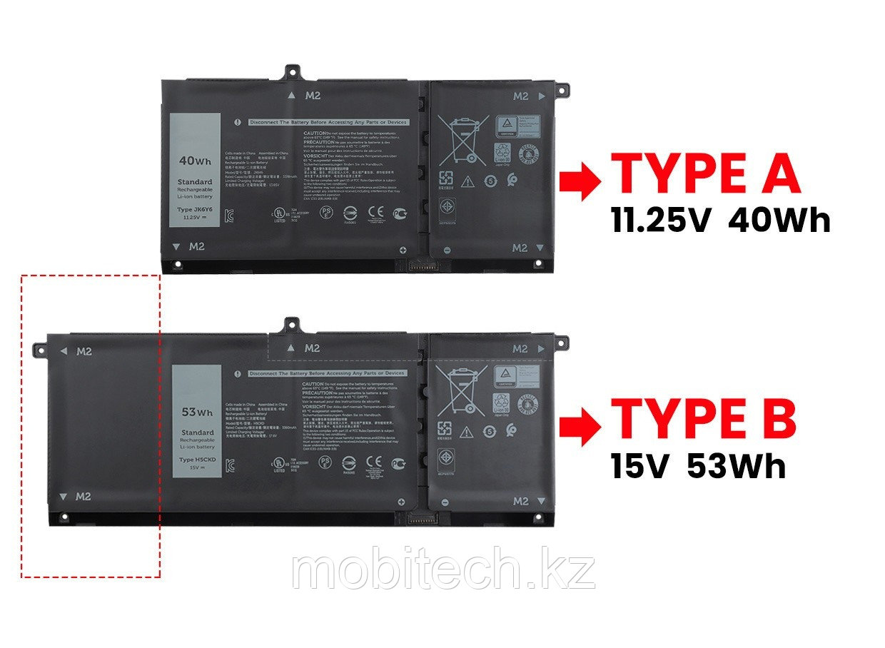 Аккумуляторы Dell JK6Y6 9077G C5KG6 11.25V 40Wh 3378mAh Inspiron 5402 15 5509 батарея аккумулятор ORIGINAL - фото 1 - id-p105492765