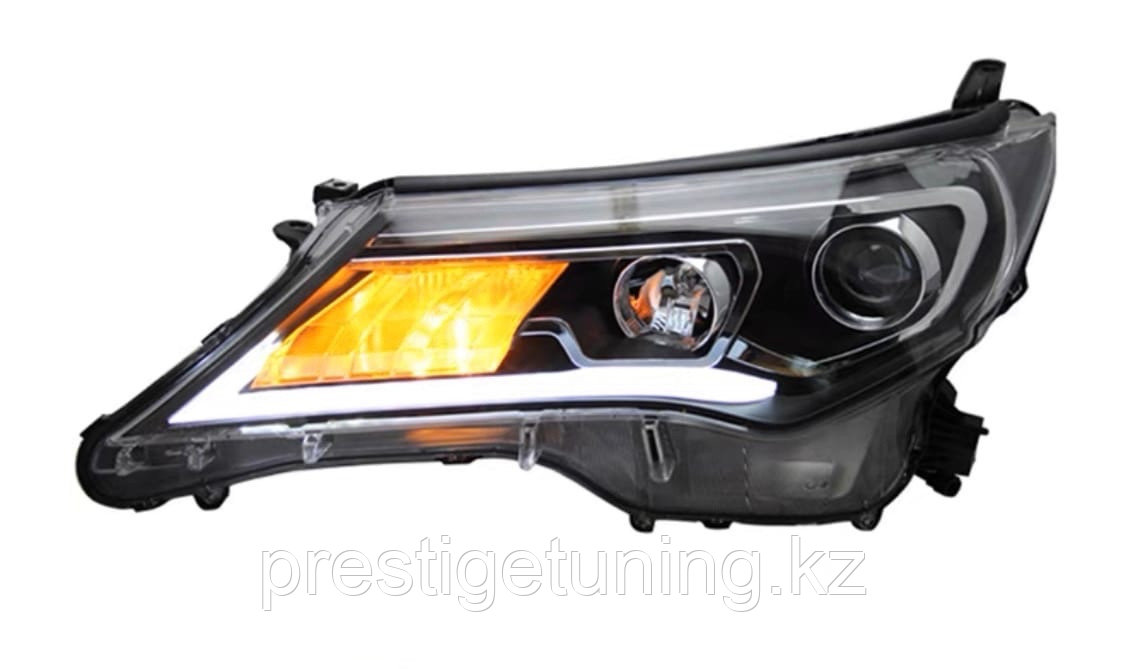 Передние фары на Toyota RAV4 2012-15 тюнинг (вариант 1)