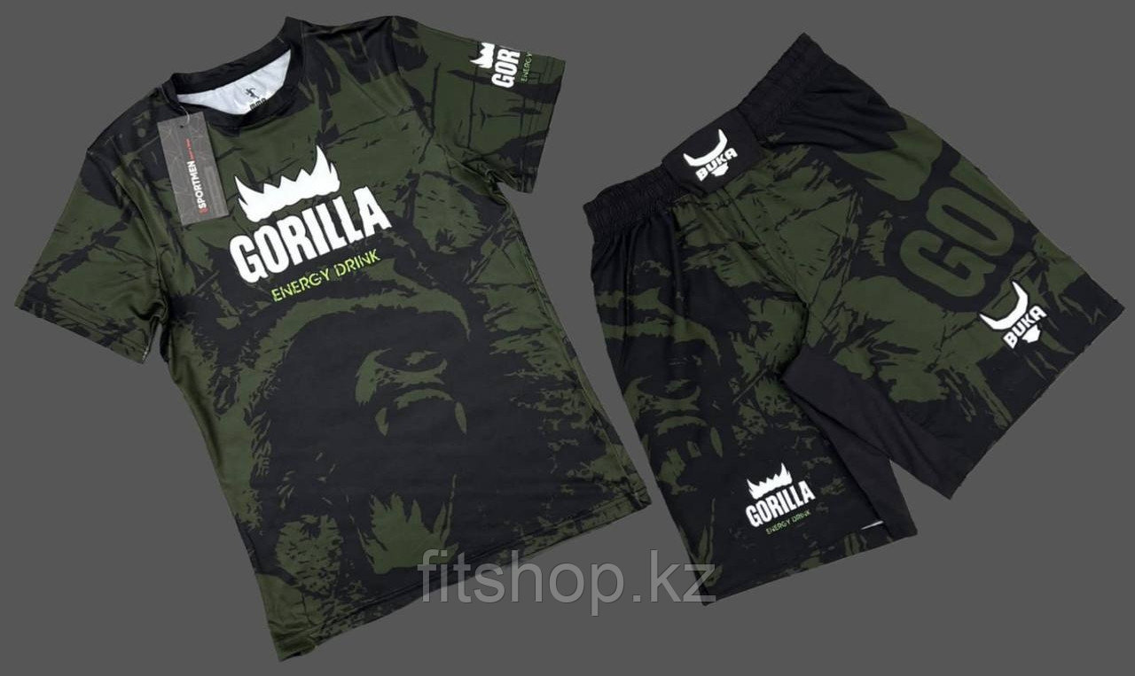 Рашгард  Gorilla grizzly  green ( комплект верх + низ) S-XXL