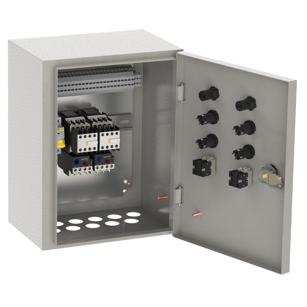 Ящик управления Я5114-2274 1.6А 400В IP31 два фидера нереверсивный без авт. режима IEK, фото 1