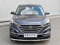 Защита переднего бампера d63 секция Hyundai Tucson 2015-2018