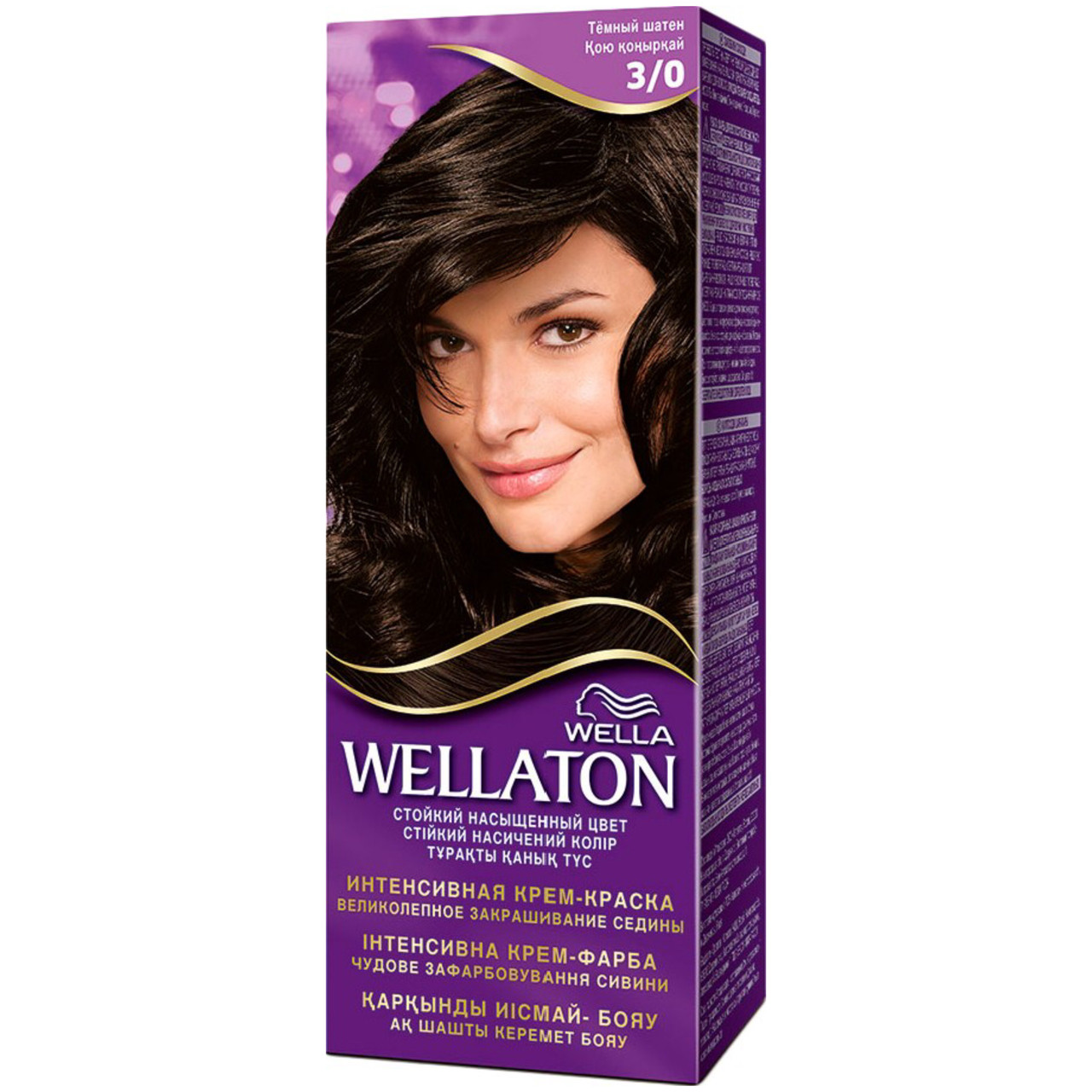 Kраска для волос Wella Wellaton Maxi Single Тёмный каштан 3/0 110мл