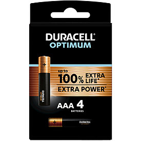 Батарейка щелочная Duracell Optimum AAA/LR03, 4шт