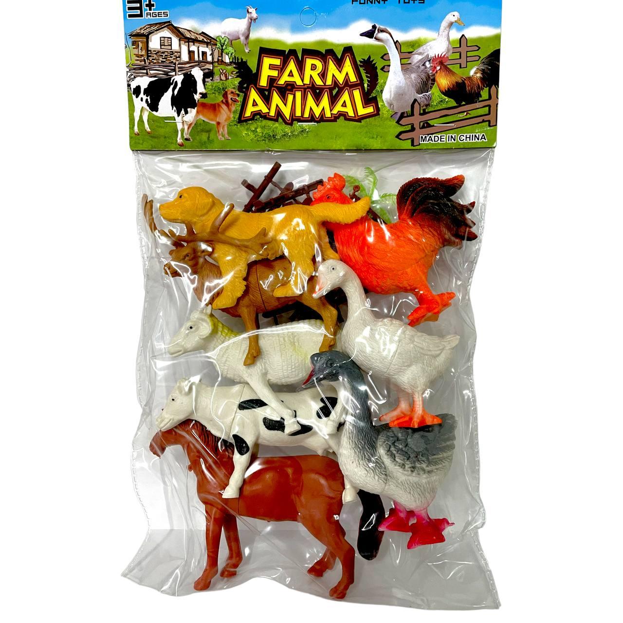 Q 901-8 Farm animal домашние животные Ферма 8шт в наборе 35*23см
