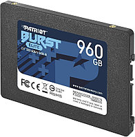 Твердотельный накопитель SSD 960 Gb SATA 6Gb-s Patriot Burst Elite PBE960GS25SSDR 2.5* 3D QLC