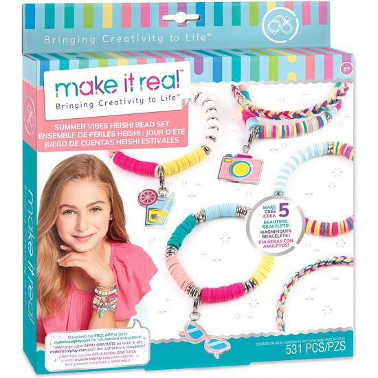 Набор для творчества Make It Real Создание браслетов Summer Vibes Heishi Bead Bracelets - фото 1 - id-p105502254