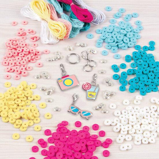 Набор для творчества Make It Real Создание браслетов Summer Vibes Heishi Bead Bracelets