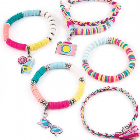 Набор для творчества Make It Real Создание браслетов Summer Vibes Heishi Bead Bracelets