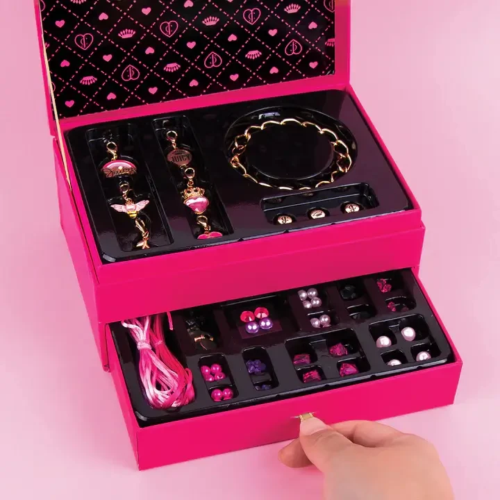 Набор для творчества Make It Real Шкатулка с украшениями Juicy Couture Glamour Jewelry Box Pearls
