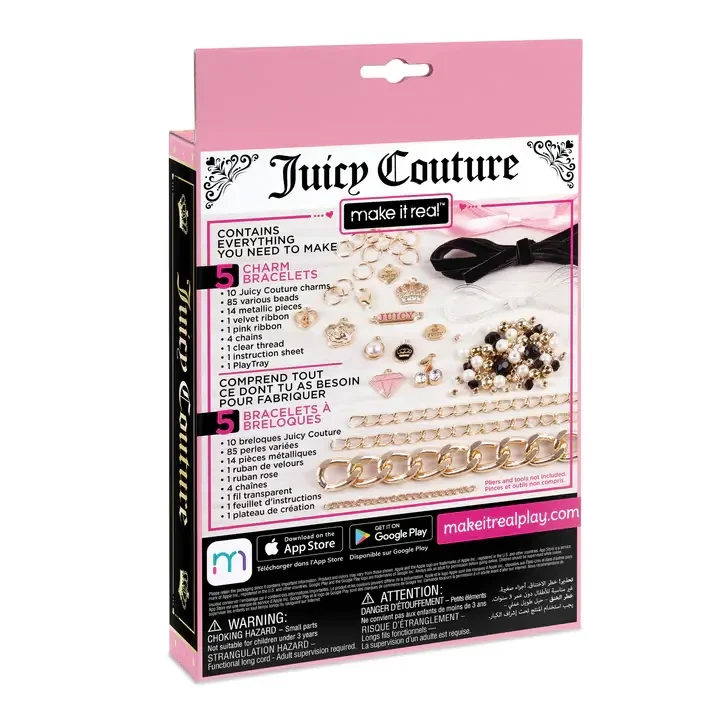 Набор для творчества Make It Real Создание браслетов Juicy Couture Mini Chains and Charms