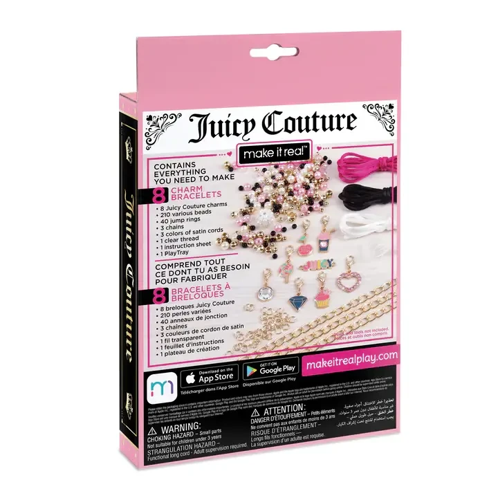 Набор для творчества Make It Real Создание браслетов Juicy Couture Mini Pink and Precious