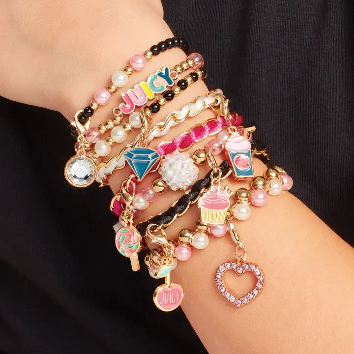 Набор для творчества Make It Real Создание браслетов Juicy Couture Mini Pink and Precious