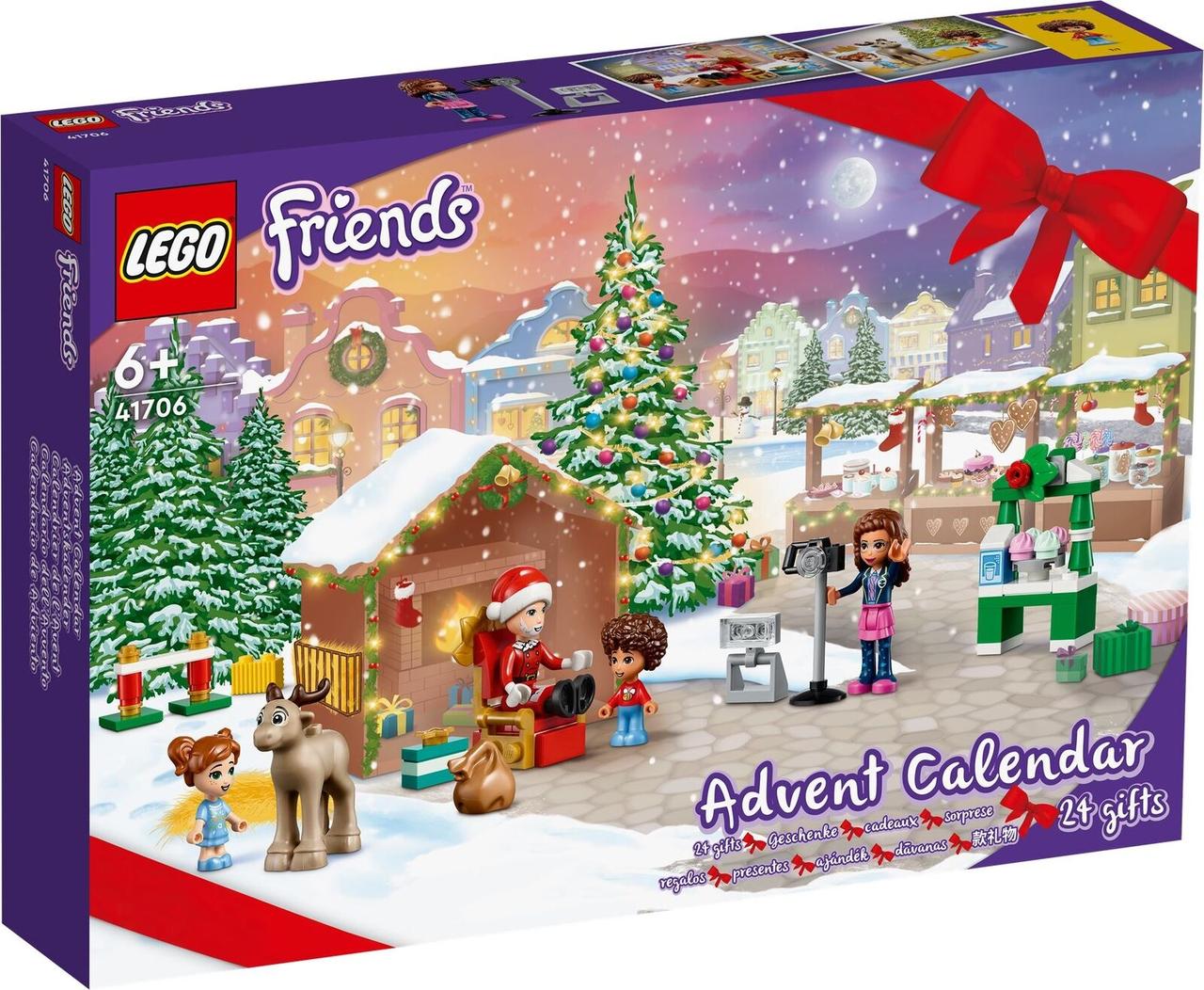 Адвент календаря LEGO Friends рождественский календарь 2022 комплект 41706