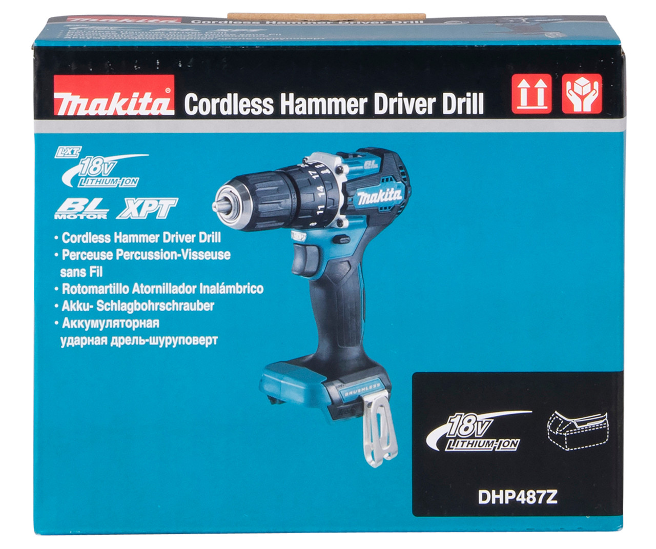 Аккумуляторная ударная дрель-шуруповерт Makita DHP487Z - фото 4 - id-p105506863