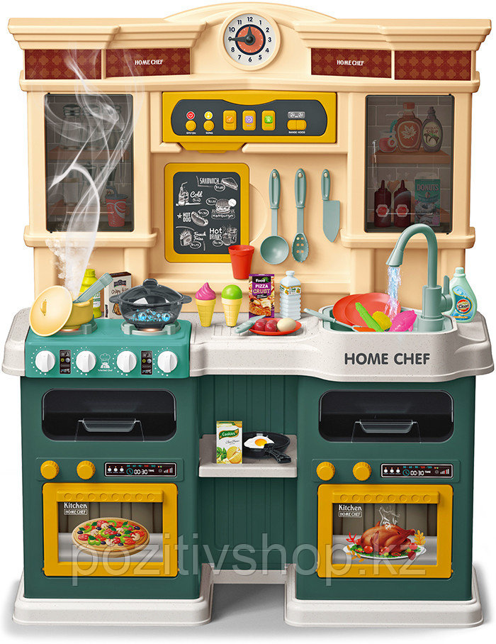 Детская кухня с водой и паром Talanted Chef зеленый - фото 1 - id-p105506940