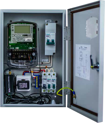 Шкаф учета электроэнергии - "ШУЭ-08-1H-CU-GSM/GPRS" - фото 1 - id-p105507307