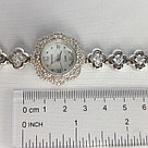 Японский механизм кварцевые, браслет и корпус из серебра со вставками из фианитов, часы Boesneed H214 покрыто, фото 4