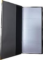 Визитница на 160 визиток, 113x195мм, черная Bindermax, фото 3