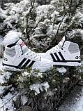 Кеды Adidas hoops выс бел тем син зим 265-8, фото 3