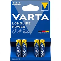 VARTA LR03 Longlife Power Micro, AAA 4 шт. в блистере батарейка (LR03/ AAA)