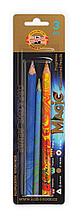 Карандаши цв. Koh-I-Noor Magic 9038 9038003002BLRU дерево цветной корпус Jumbo блистер 3 карандаша