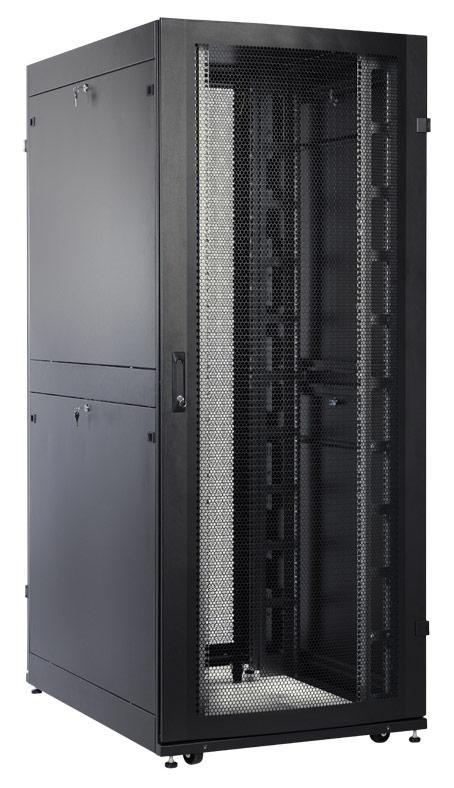 Шкаф серверный ЦМО (ШТК-СП-42.8.10-48АА-9005) напольный 42U 800x930мм пер.дв.перфор. задн.дв.перфор.2-хст. 2