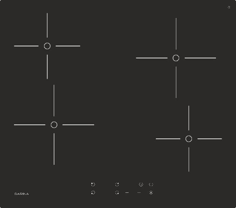 Варочная поверхность Darina PL E323 B черный