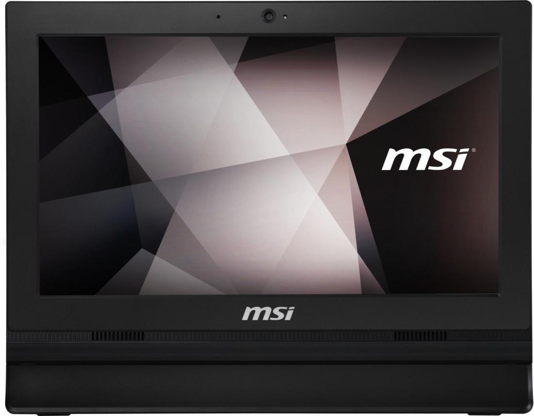 Моноблок MSI Pro 16T 10M-022XRU 15.6" HD Touch Cel 5205U (1.9) 4Gb SSD250Gb HDG CR noOS 2xGbitEth WiFi BT 65W