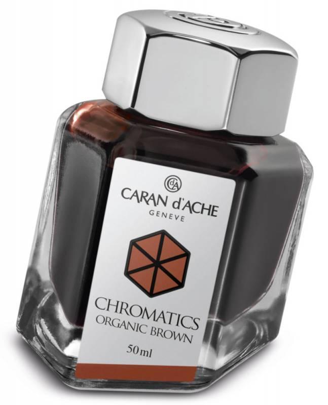 Флакон с чернилами Carandache Chromatics (8011.049) Organic brown чернила 50мл