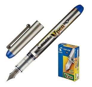 Ручка перьев. Pilot V-Pen SVP-4M-L серый син. черн. линия 0.58мм кругл.