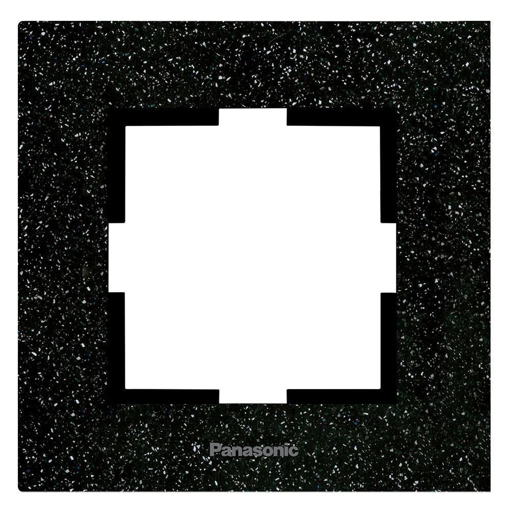 Рамка Panasonic Karre Plus WKTF08013CB-RU декоративная 1x камень черный кварц (упак.:1шт)