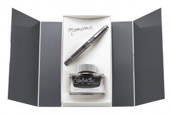 Набор ручек Pelikan Elegance Classic M205 Moonstone (PL816922) сталь нержавеющая EF в компл.:флакон чернил