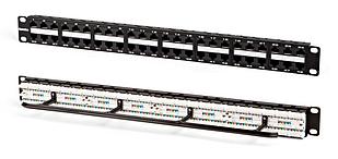 Патч-панель Hyperline PPHD-19-48-8P8C-C5E-110D 19" 1U 48xRJ45 кат.5e UTP