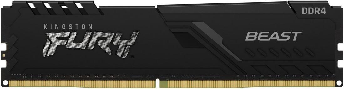 Память DDR4 16Gb 3200MHz Kingston KF432C16BB/16 Fury Beast Black RTL PC4-25600 CL16 DIMM 288-pin 1.35В single