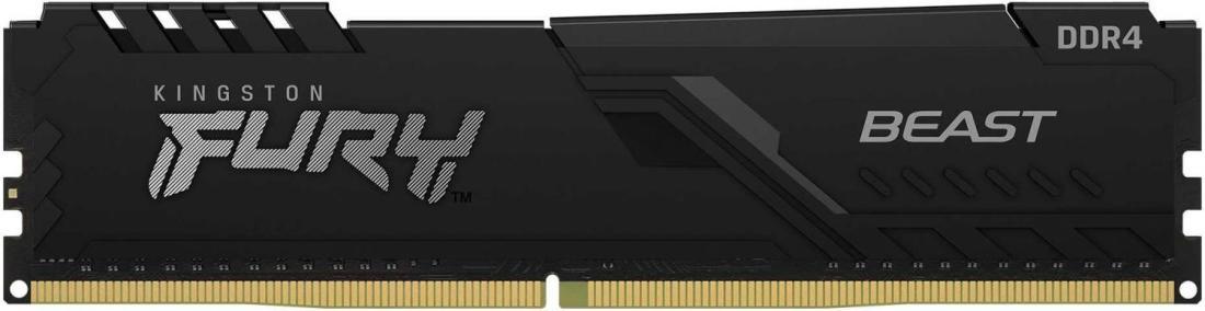 Память DDR4 32Gb 2666MHz Kingston KF426C16BB/32 Fury Beast Black RTL Gaming PC4-21300 CL16 DIMM 288-pin 1.2В