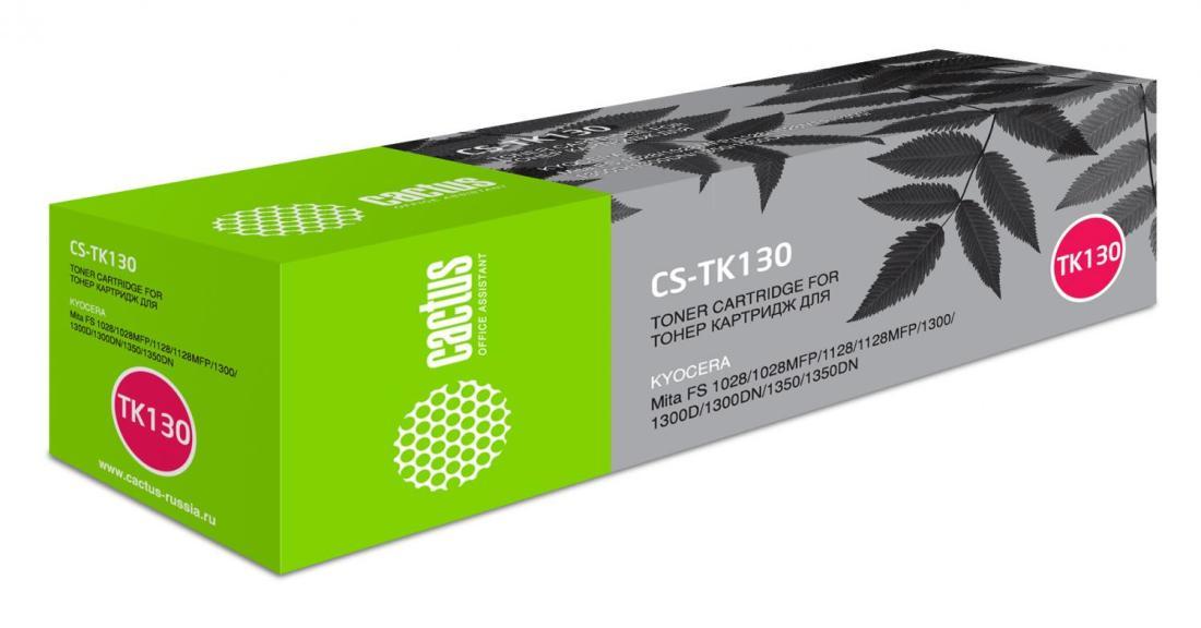 Картридж лазерный Cactus CS-TK130 TK-130 черный (7200стр.) для Kyocera Mita