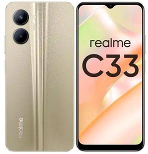 Смартфон Realme C33 64Gb 4Gb золотой моноблок 3G 4G 6.5" 1600x720 Android 12 50Mpix 802.11 a/b/g/n/ac NFC GPS
