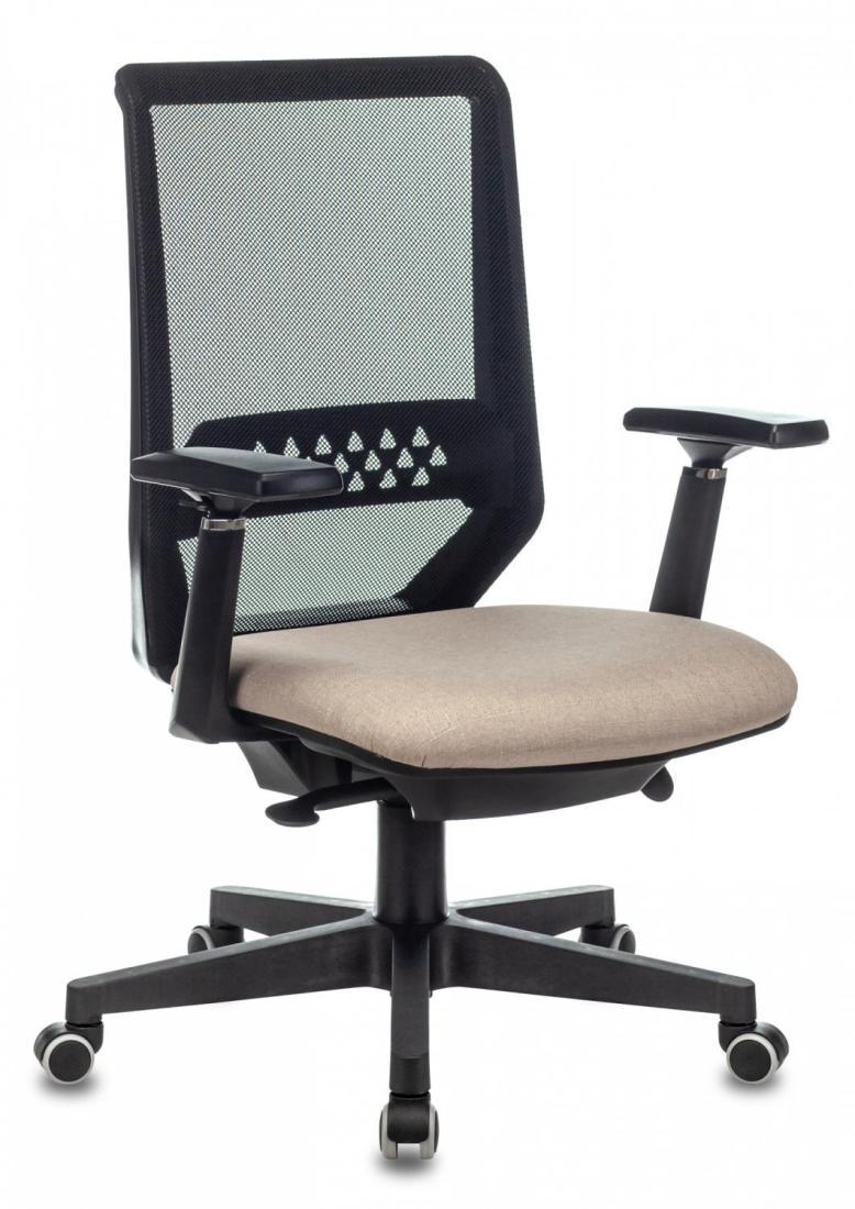 Кресло руководителя Бюрократ EXPERT черный TW-01 сиденье бежевый 38-402 сетка/ткань с подголов. крестов.