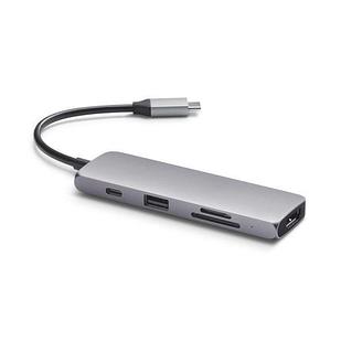 USB-хаб Satechi USB-C Multiport Pro для Macbook с портом USB-C. Порты: 1 x USB 3.0, SD, microSD, 1 x HDMI, 1 x