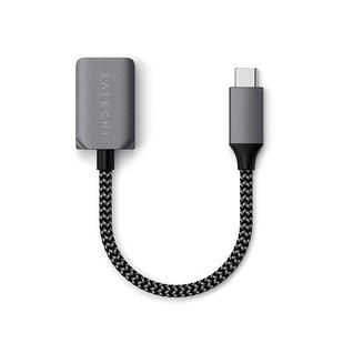 Кабель-адаптер Satechi USB-C to USB 3.0. Цвет серый космос.